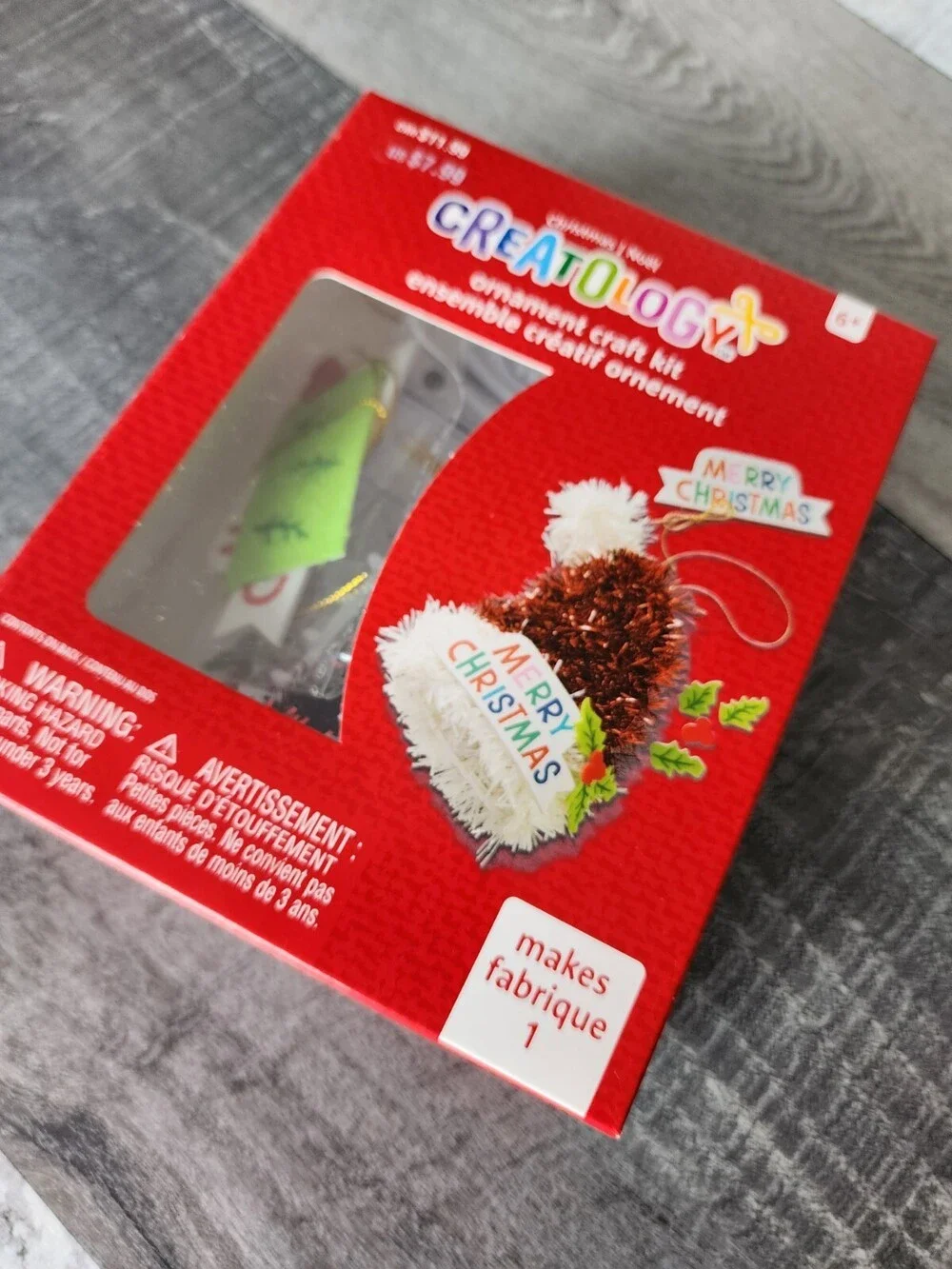 Creatology Ornament Craft Kit Christmas SANTA HAT Children Kids Creativity NEW